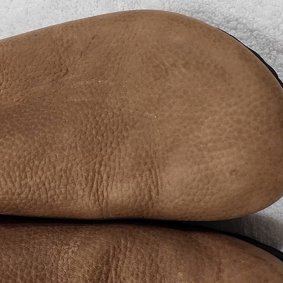 Birkenstock Women's Amsterdam Tan Leather Clogs Size 9 Preowned - Picture 3 of 9